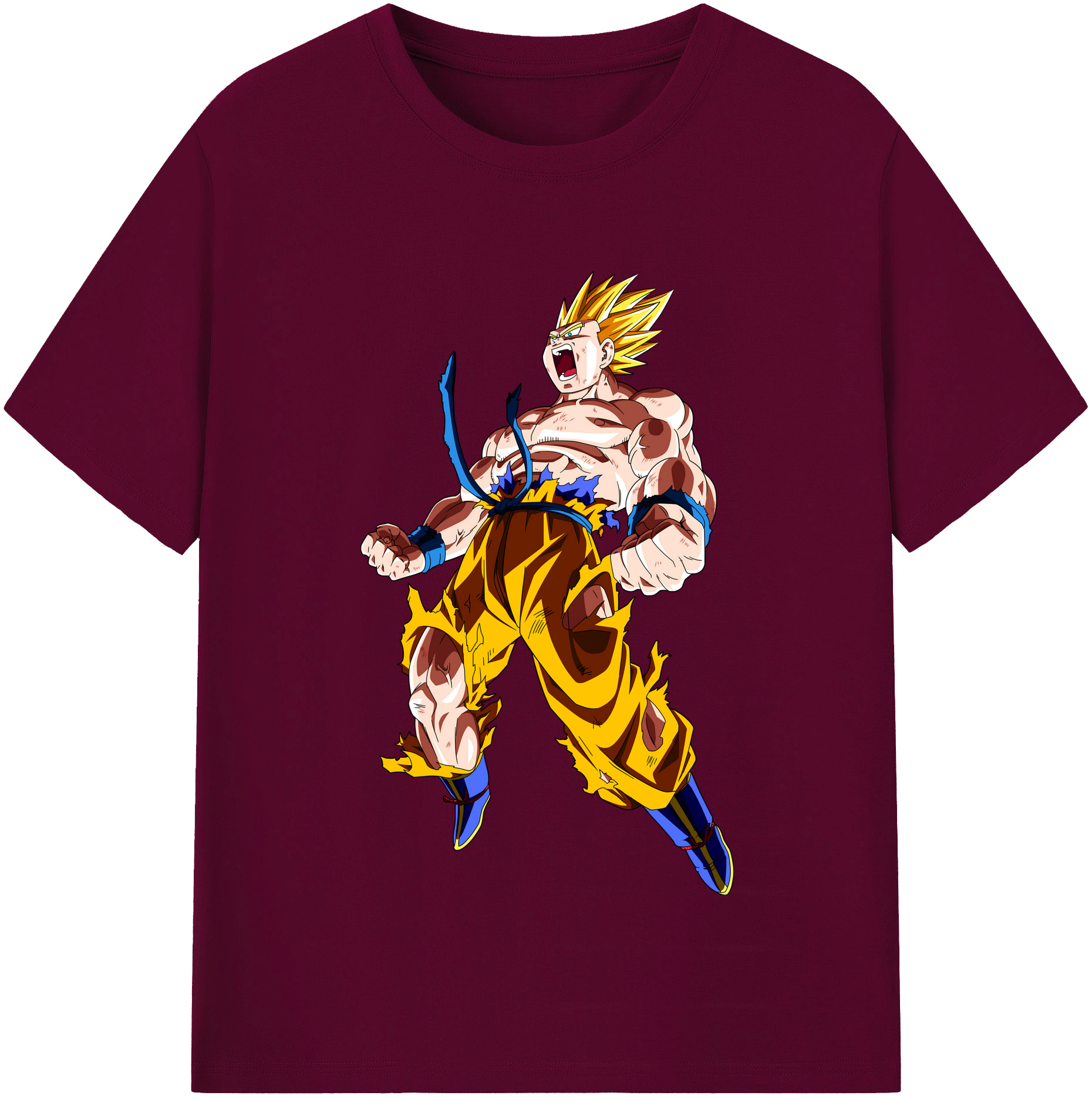 （画像用） ドラゴンボール 孫悟空（そん ごくう）Son Goku カカロット DRAGON BALL Kakarotto レディースカジュアルプリントTシャツ（綿100％）